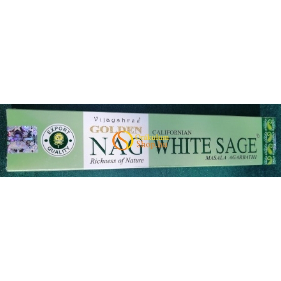 Golden Nag White Sage 20db-os füstölő